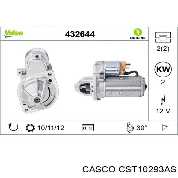 Стартер CST10293AS Casco