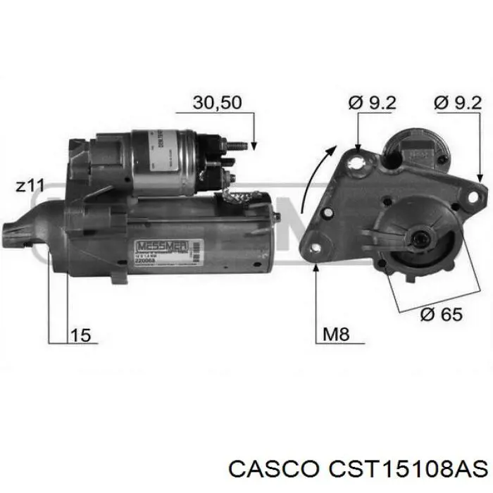 Стартер Casco CST15108AS ціна, від 57.22 USD