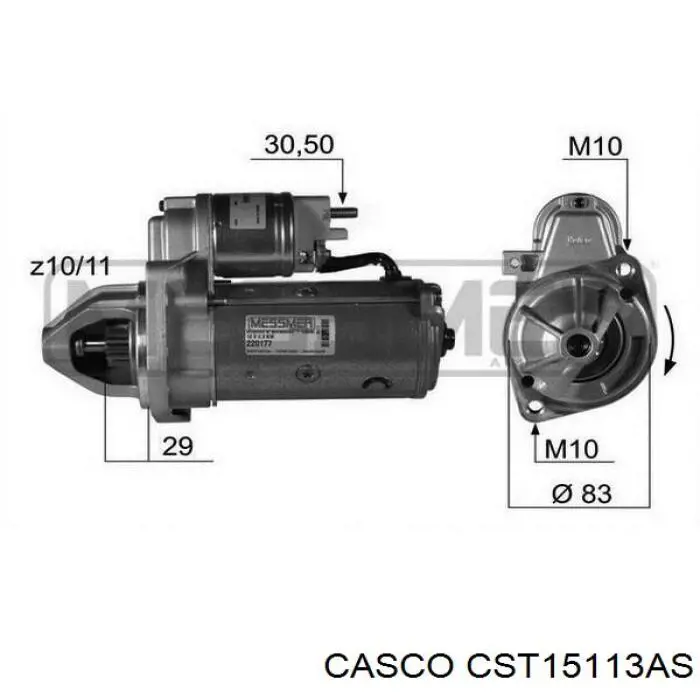 Стартер CST15113AS Casco