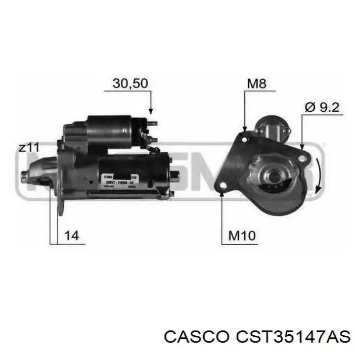 Стартер CST35147AS Casco