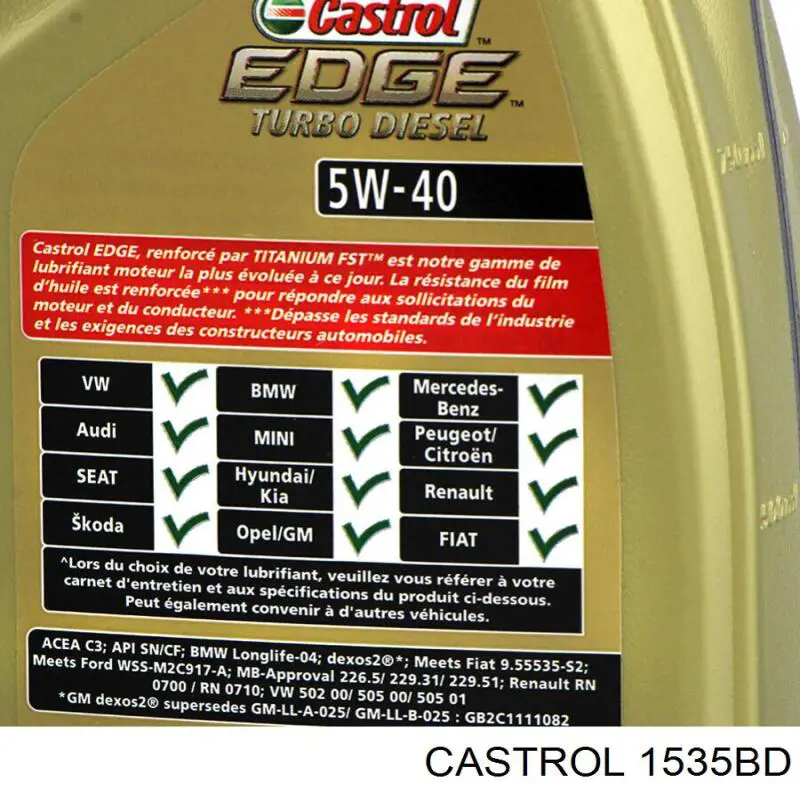 Купити 1535BD Castrol Масло