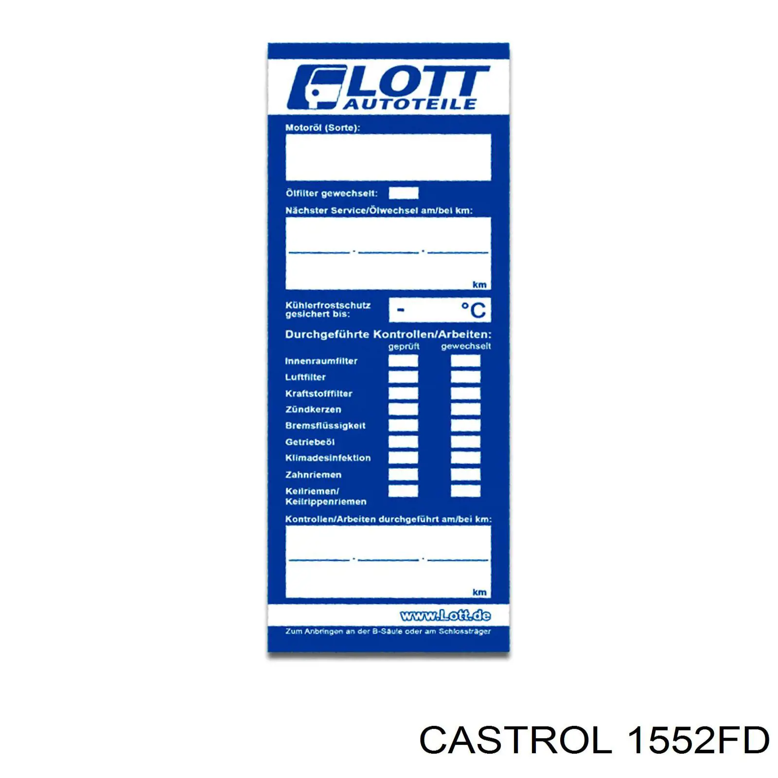 Масло моторне 1552FD Castrol