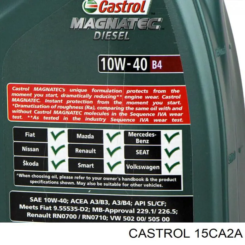 15CA2A Castrol Масло двигуна