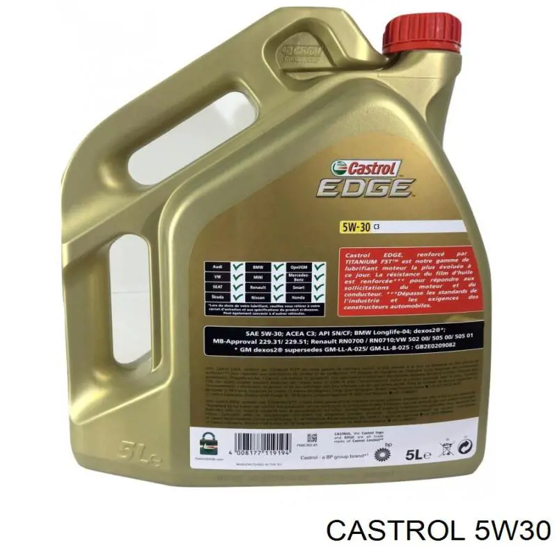 Олива Castrol 5W30 ціна, від 11.41 USD