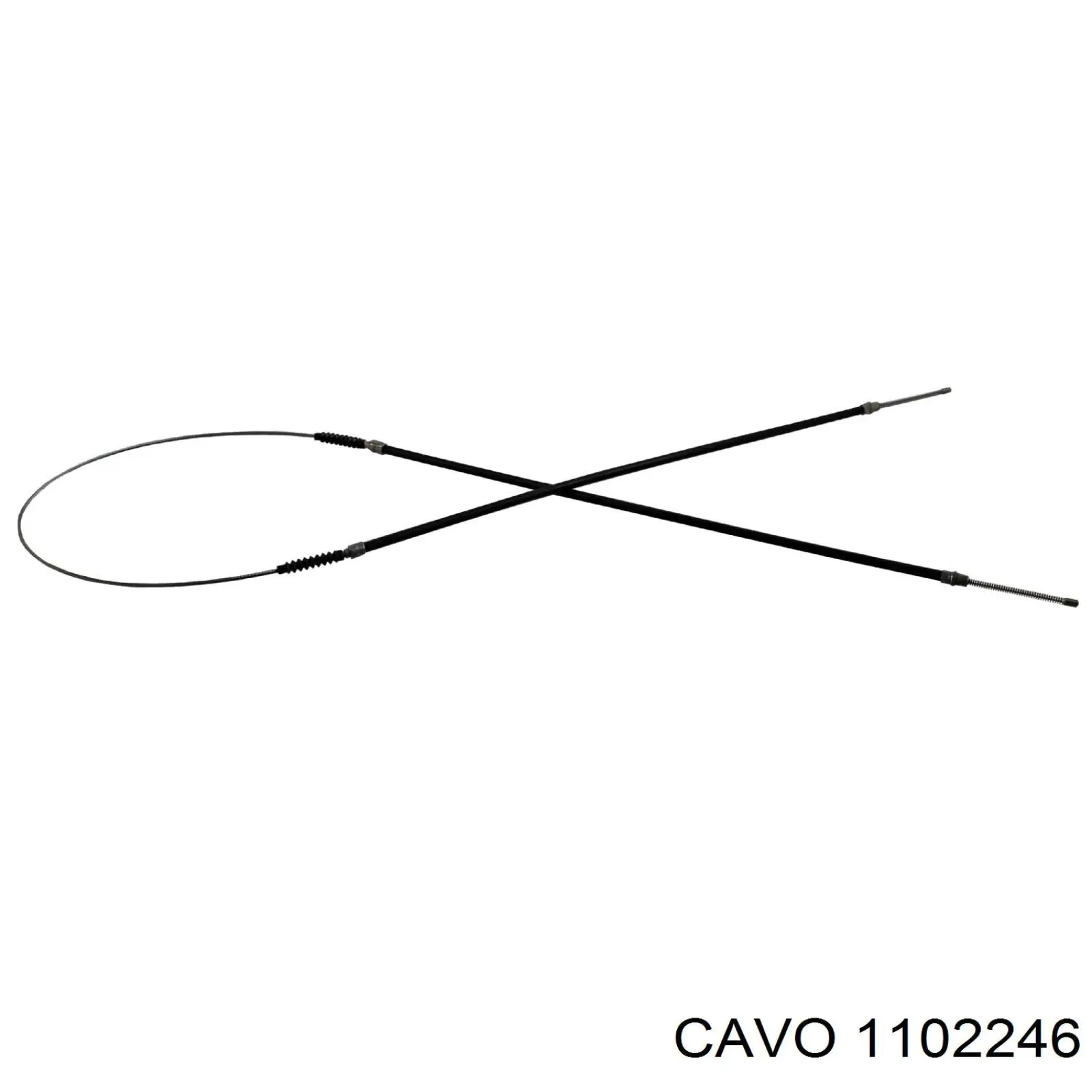 1102246 Cavo Трос ручного гальма задній, правий/лівий