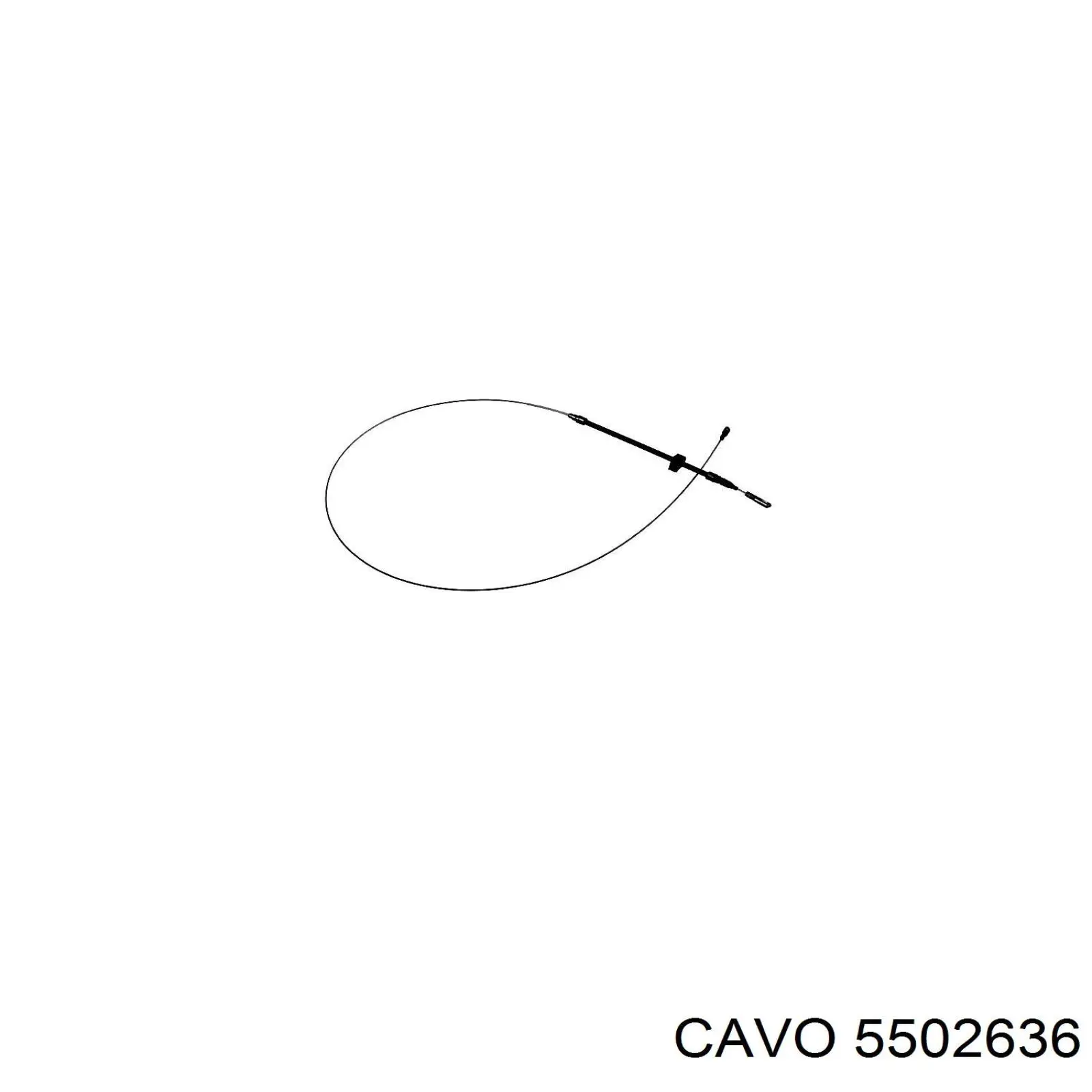 Трос стоянкового гальма передній Cavo 5502636 ціна, від 9.24 USD