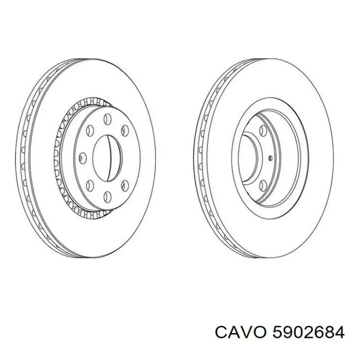 Трос ручного гальма задній, правий/лівий 5902684 Cavo