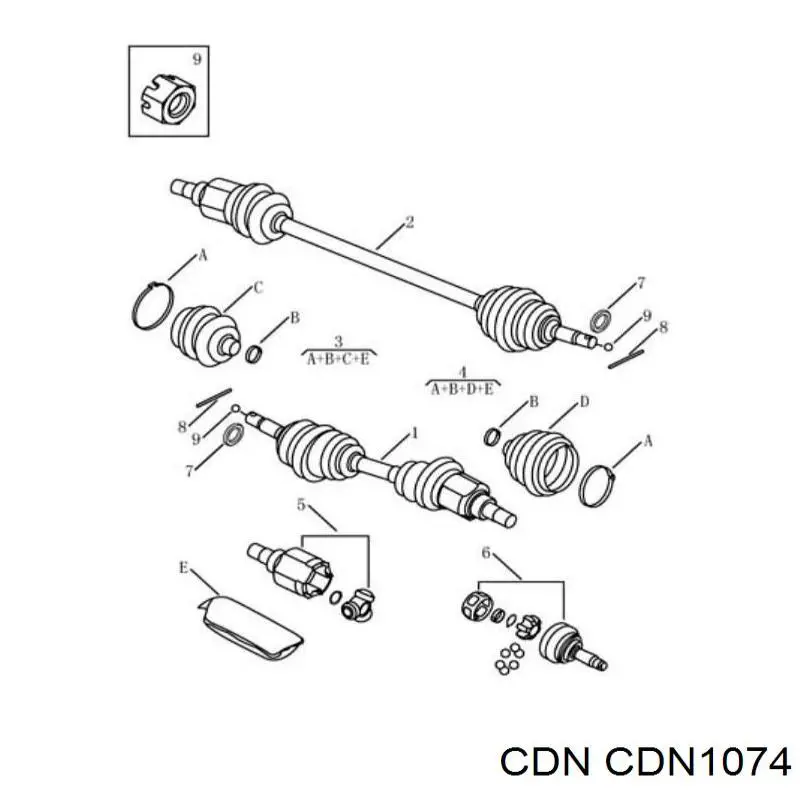 Купити CDN1074 CDN Граната внутрішня ліва