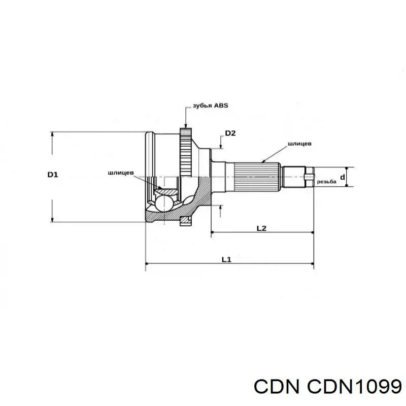 CDN1099 CDN Граната зовнішня