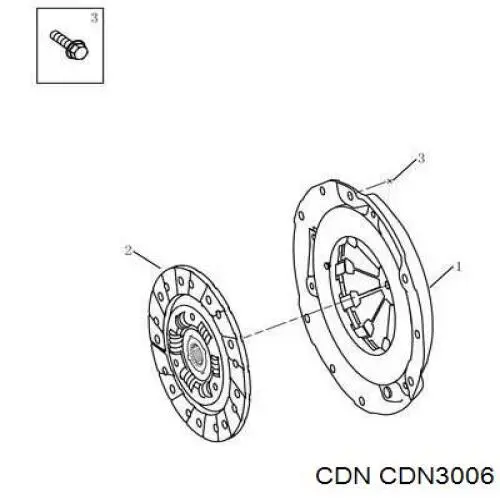 CDN3006 CDN диск зчеплення