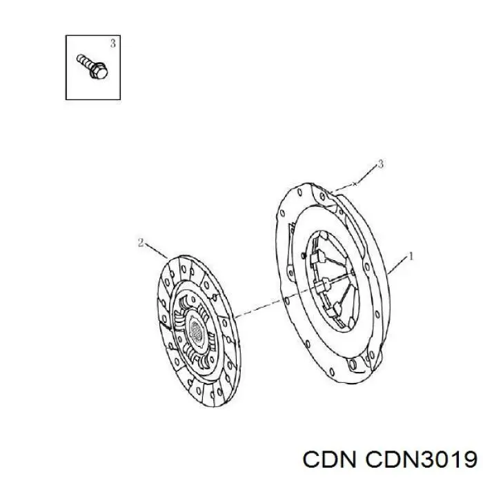 CDN3019 CDN диск зчеплення