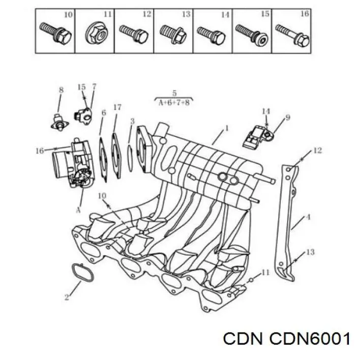 Клапан холостого ходу CDN CDN6001 ціна, від 5.96 USD