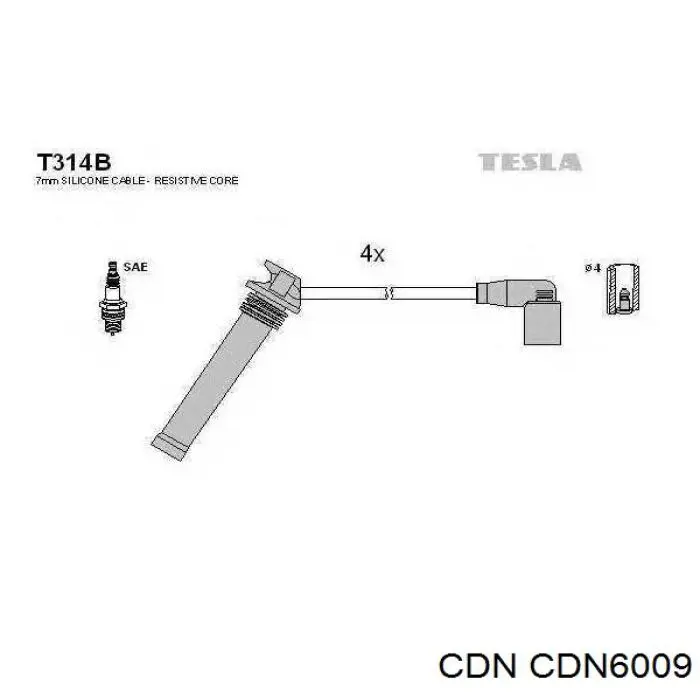 Високовольтні дроти CDN6009 CDN