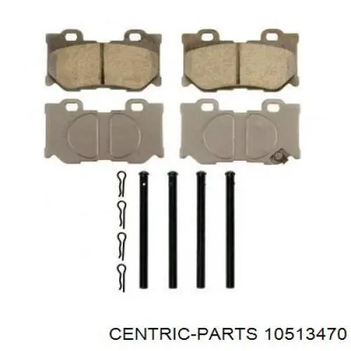 Колодки гальмові задні, дискові 10513470 Centric Parts