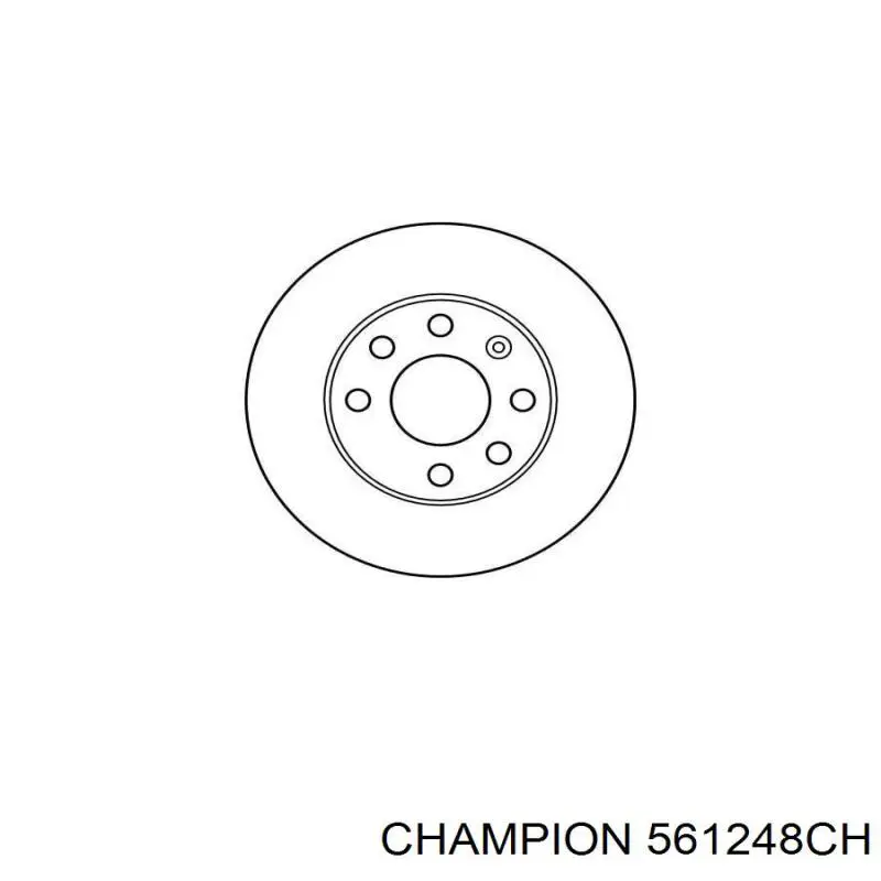 Диск гальмівний передній Champion 561248CH