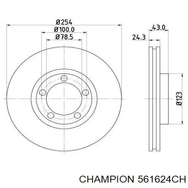 Диск переднього гальма Ford 1514234 ціна, від 30.57 USD