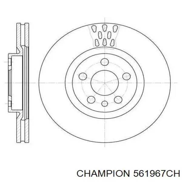 Диск переднього гальма Woking D630511 ціна, від 34.43 USD