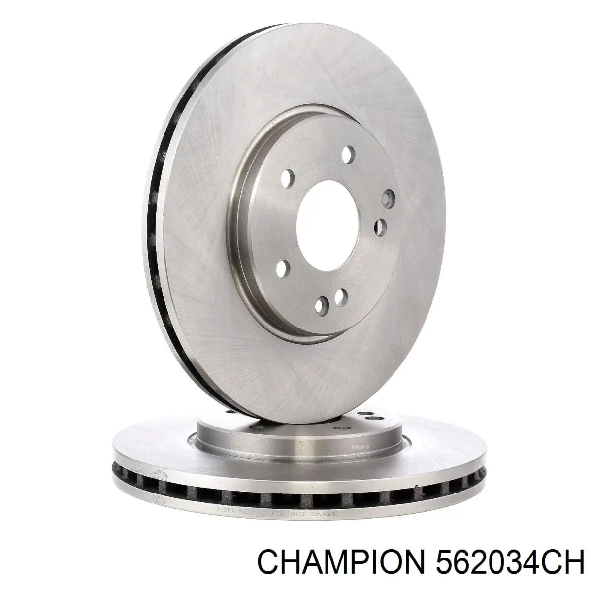 Диск гальмівний передній Champion 562034CH