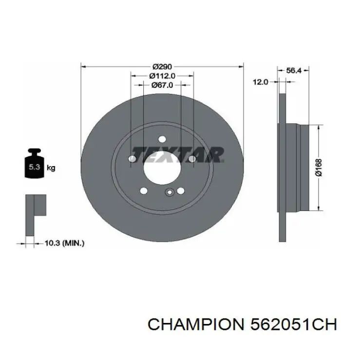986478899 Bosch диск гальмівний задній