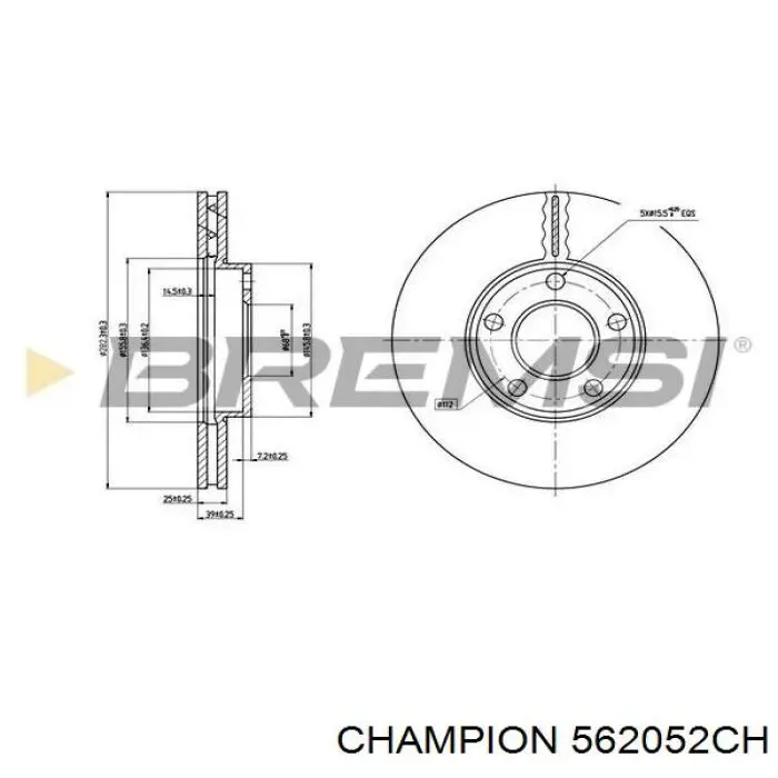 Купити 6040320 Kraft Ротор гальмівний