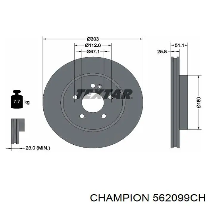 Диск переднього гальма Blue Print ADU174339 ціна, від 41.48 USD