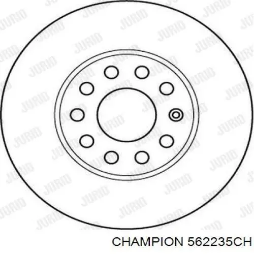 Ремкомплект передніх гальм Champion 562235CH