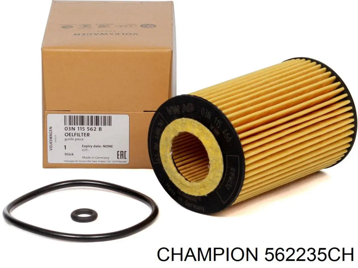 Ремкомплект передніх гальм 562235CH Champion