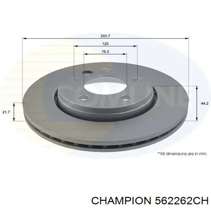 Купити 562262CH Champion Диск заднього гальма