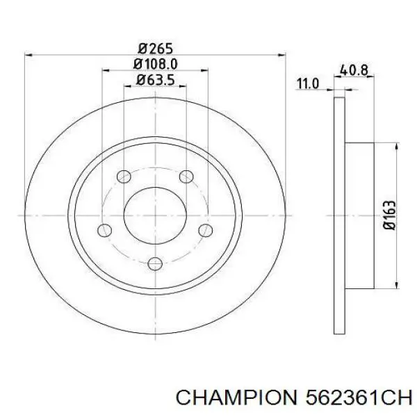 ADBP430010 Blue Print Дискові гальма