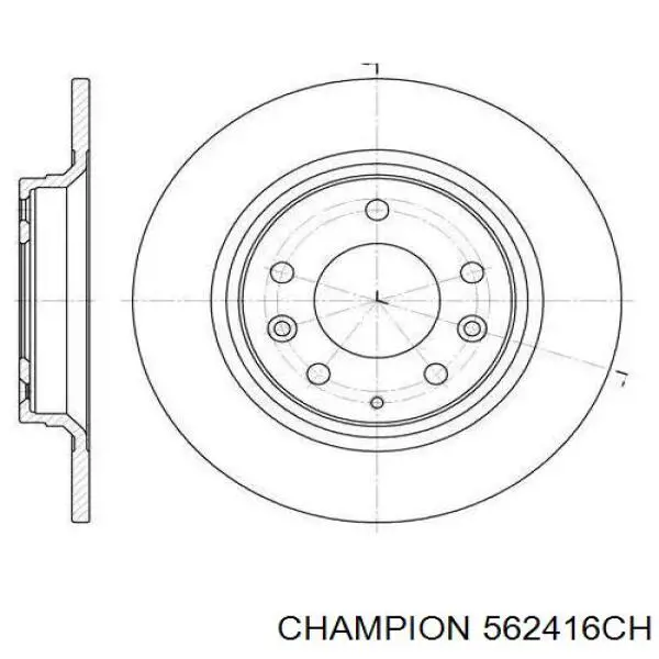 Гальмівні диски 562416CH Champion