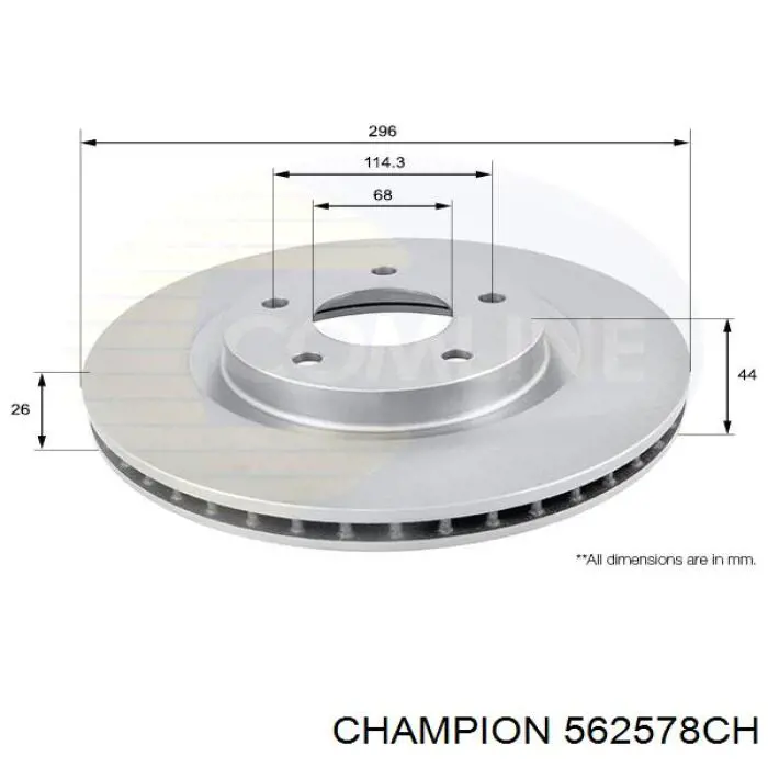 Купити 562578CH Champion Ротор гальмівний