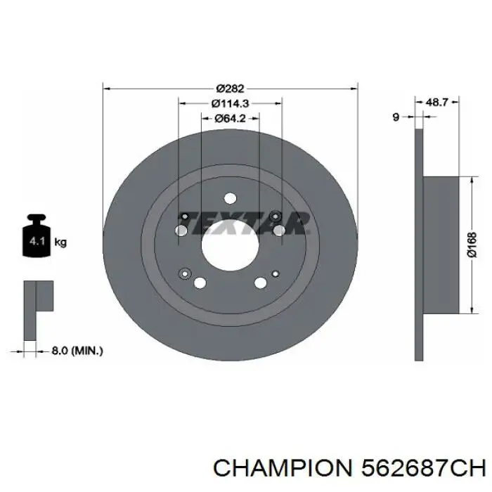 Гальмівні диски 42510TC0T00 Honda