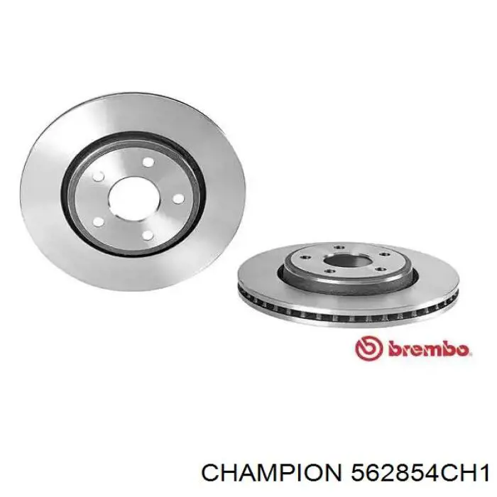 Гальмівні диски передні 562854CH1 Champion