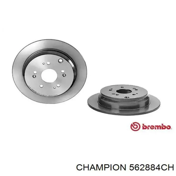 Диск гальмівний задній Champion 562884CH