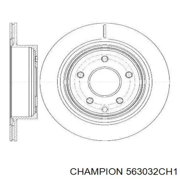 563032CH1 Champion диск гальмівний передній