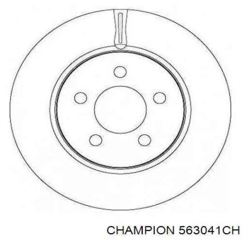 563041CH Champion диск гальмівний передній