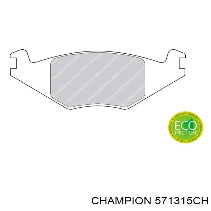 Передні тормозні колодки 571315CH Champion