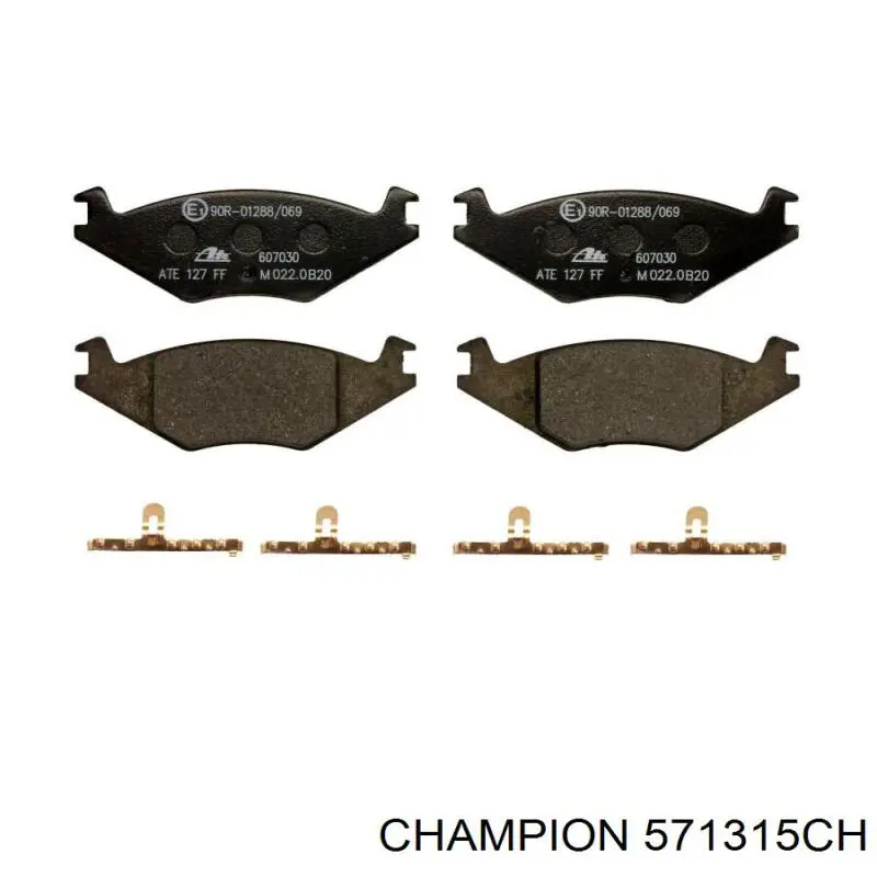 Купити 571315CH Champion Колодки гальмівні передні, дискові