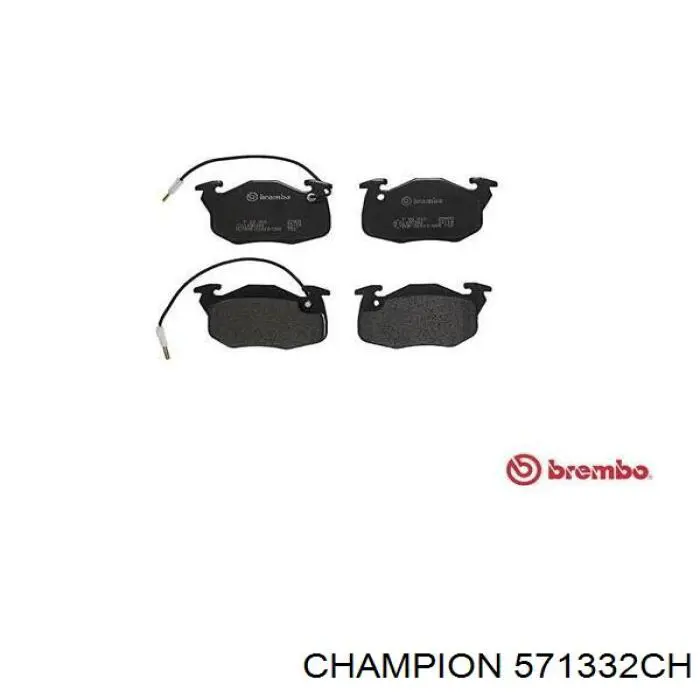 Гальмівні колодки Champion 571332CH ціна, від 13.94 USD