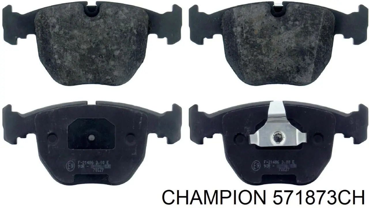 571873CH Champion колодки гальмівні передні, дискові