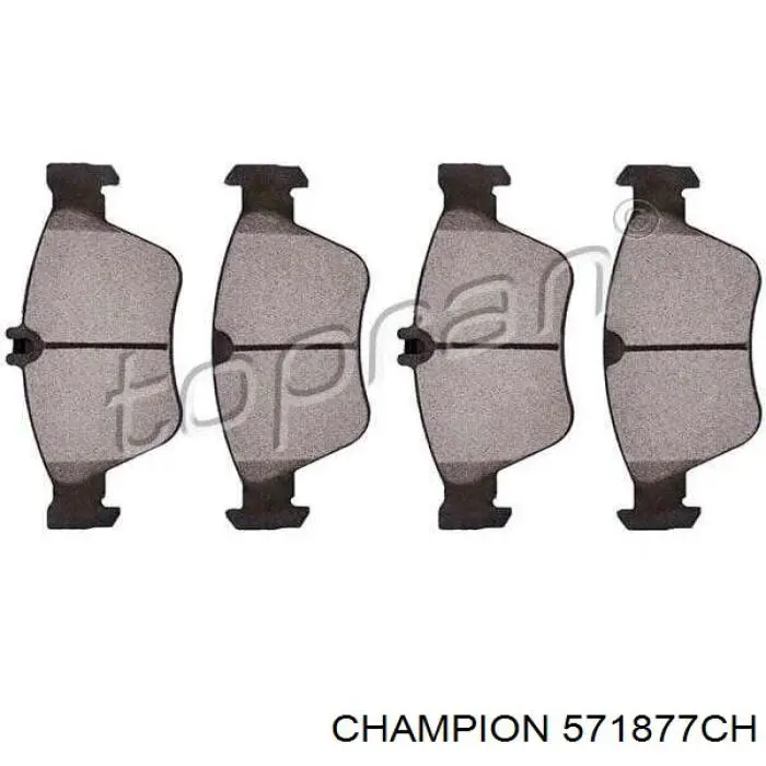 Гальмівні колодки Champion 571877CH ціна, від 22.40 USD