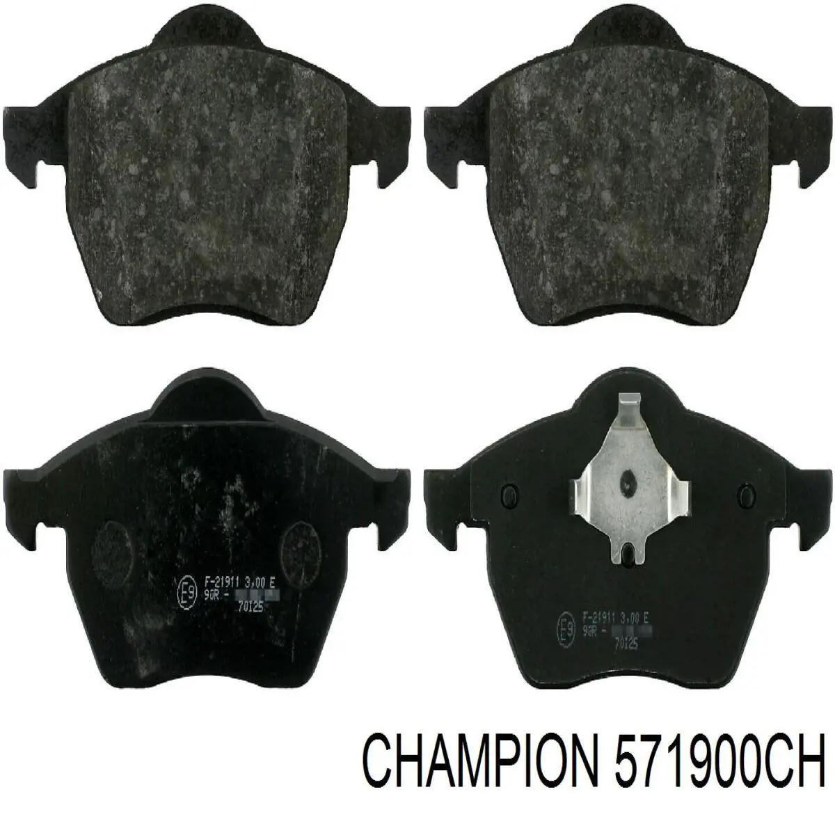 Передні тормозні колодки 571900CH Champion