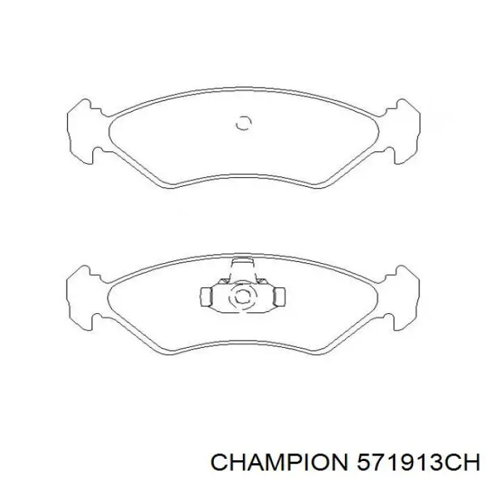 Гальмівні колодки Champion 571913CH ціна, від 15.45 USD