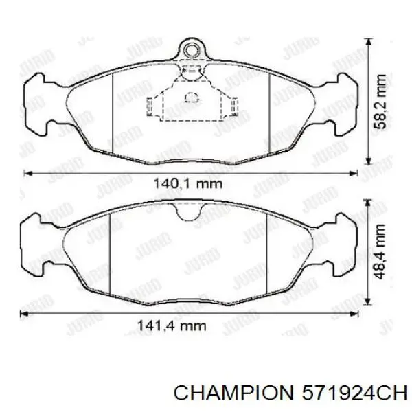 CK1012LD Toko cars Передні гальмівні колодки