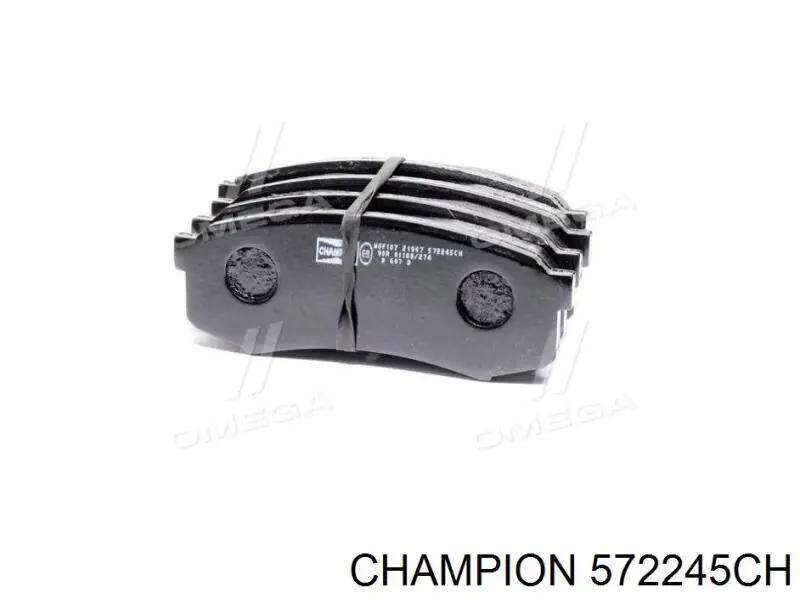 572245CH Champion колодки гальмові задні, дискові