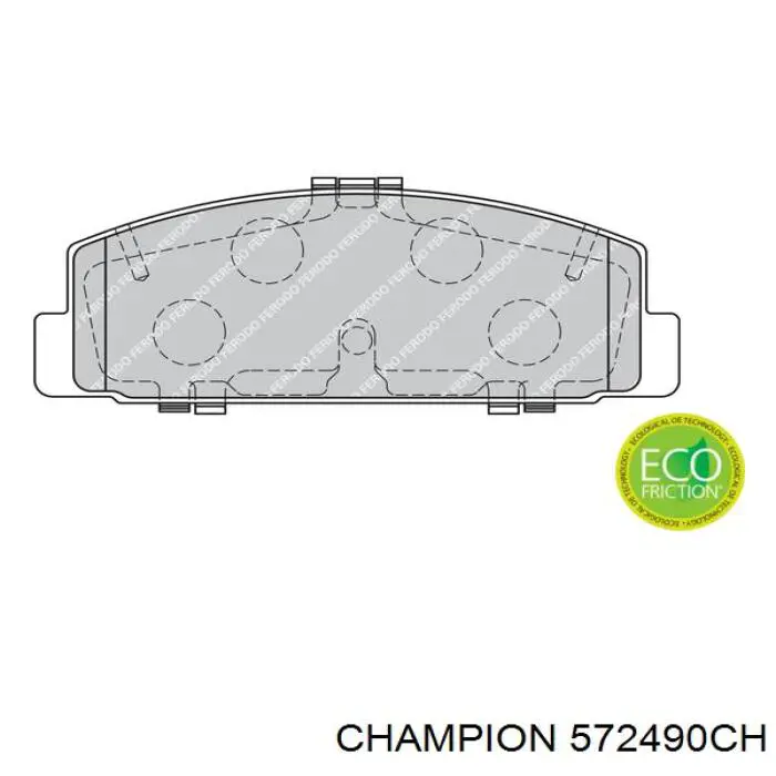 Купити 572490CH Champion Задні колодки