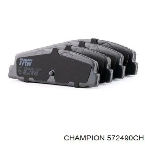 Задні гальмівні колодки 572490CH Champion