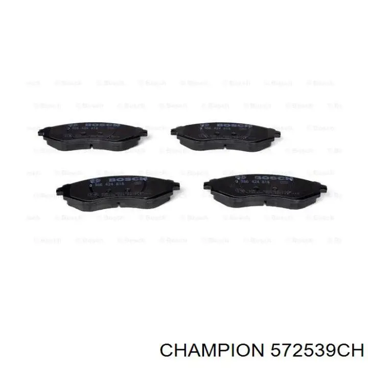 572539CH Champion колодки гальмівні передні, дискові