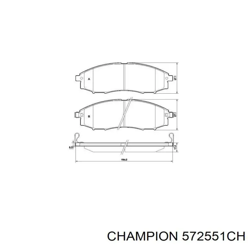 B111407 Denckermann Передні гальмівні колодки