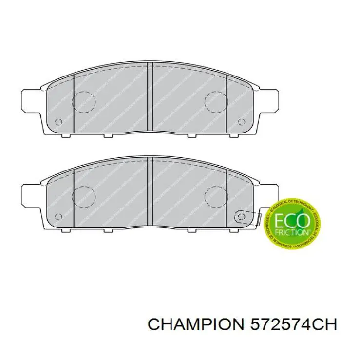 Купити 572574CH Champion Колодки гальмівні передні, дискові